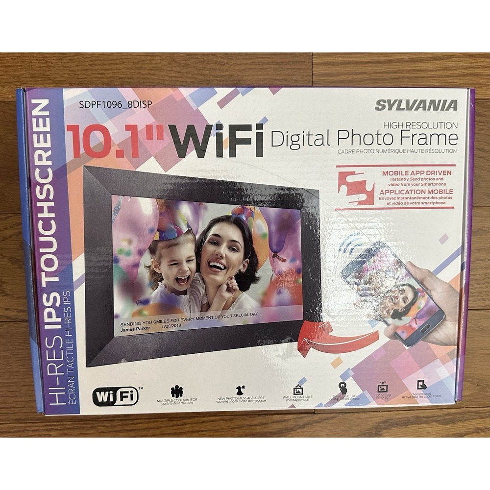 Sylvania 10-Inch Wi-Fi Cloud‎ Digital Picture Frame (Black)
